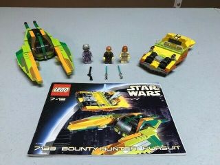 Lego Star Wars 7133 Bounty Hunter Pursuit Complete With Minifigs & Instructions.