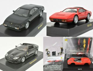 Kyosho 1/64 Ferrari 4 Cars (mondial T,  328 Gtb,  America,  330 P4)