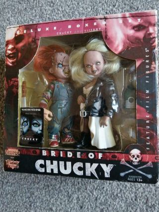 Mcfarlane Movie Maniacs Bride Of Chucky Tiffany - Deluxe Boxed Set Figures
