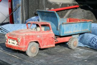 Marx Lumar Hydraulic Dump Truck Construction - Pressed Steel - Usa 2nd
