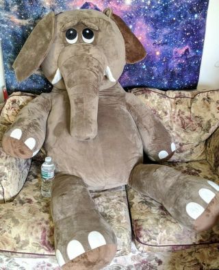 Giant Animal Stuffed Elephant Soft Plush Gift Christmas Bedroom Huge Big 5ft