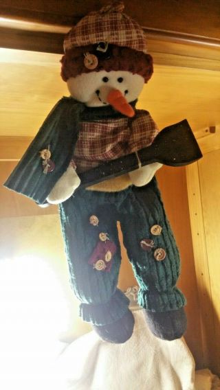 Vintage Dan Dee Collector’s Choice Christmas Large 21 " Plush Expandable Snowman