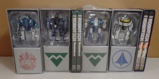 Rare Harmony Gold Limited Edition Robotech Figures From Collector Set,  Some Dvds
