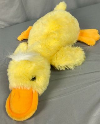 Charter Club Yellow,  Orange & White Large Duck Stuffed Animal Plush 22 "