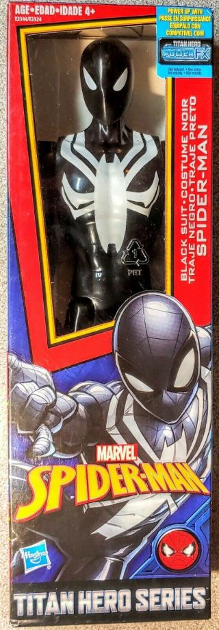 Spider - Man Titan Hero Series Web Warriors: Black Suit Spider - Man