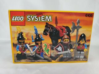 1993 Lego Vintage Classic Castle 6105 Medieval Knights Box