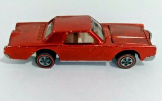 Hot Wheels Redline Custom Continental Mark Iii 3 1968 Red White Int Vg