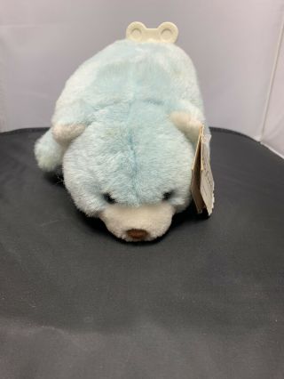 Vintage Gund Blue Musical Snuffles Polar Bear Plush Stuffed Animal W/ Tags