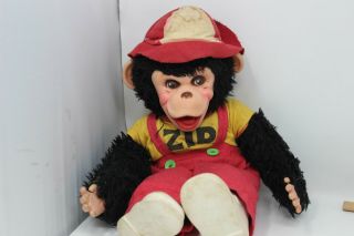 Vintage Rushton Zip Chimp Monkey Howdy Doody Rubber Face 16”