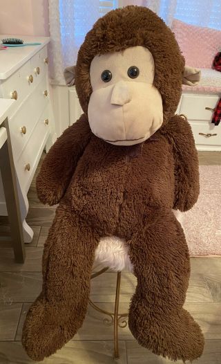 Extra Large Plush Monkey Stuffed Animal Giant Soft 42 " X 25 " X 12 " Jumbo Size
