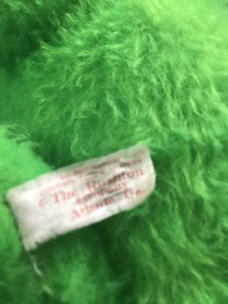 RARE HTF Vintage Rushton Plush Stuffed Animal Green Frog Toad Gift 12” So Rare 3