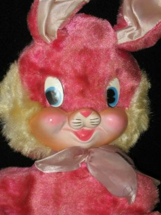 Vintage Plush My Toy Rubber Face Bunny Rabbit 12 