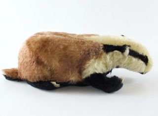 Vintage Steiff Diggy Badger Mohair 12” Long Ca 1960s No Button/tag
