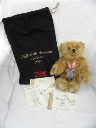 Vtg Steiff North American Exclusive 2007 Musical Sound Of Music Mohair Bear 187