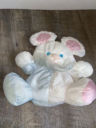 Fisher Price Puffalump Puppy Mouse W/rattle Pink Blue White No Foot Logo