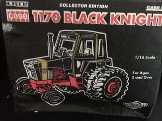 Ertl Collectors Edition Case 1170 Black Knight Demonstrator 1/16 Scale Tractor