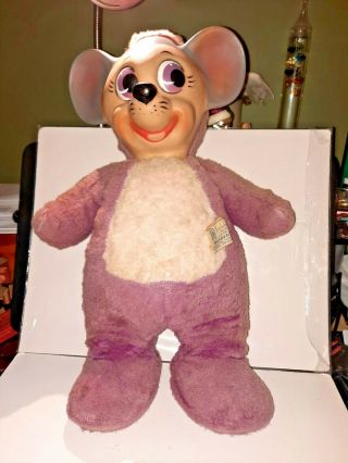 Vintage Knickerbocker Toy Co.  Blabber Mouse 14 " Plush Toy