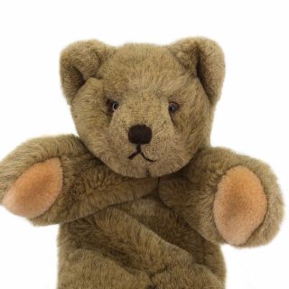 Vintage 80s Gund Bialosky Bear Teddy Bear Plush Hand Puppet Stuffed Animal