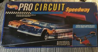 Vintage 1992 Mattel Hot Wheels Pro Circuit Speedway 2114 Open Box