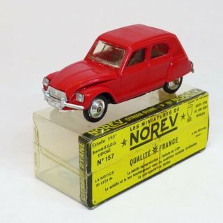 Norev France No.  157 - Citroen Dyane - Boxed Plastic 1/43 Old Rare Vintage 2cv