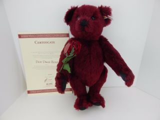 Steiff Dew Drop Rose Teddy Bear W/ Box Never Displayed