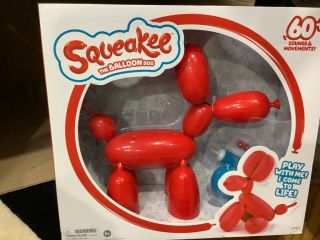 Squeakee The Balloon Dog - Red -