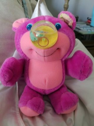 Ringer Mini Nosy Bears Plush Water Game Playskool 8” Htf Purple