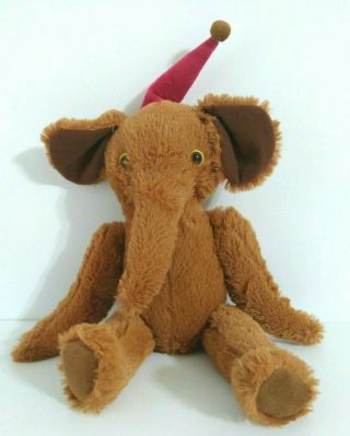 Victorian Trading Co Butterscotch The Elephant Plush Stuffed Animal Brown Adult