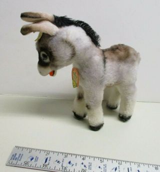Vintage 1950s/60s Steiff Grissy (small Donkey) 7 " W/ Tags