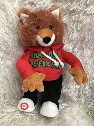 Rare - Fox Cuddle Barn Animated Plush Toy Sings Dances " What Does The Fox Say? "