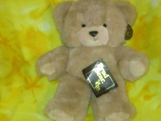Vintage 1991 Brad Bear 24k Polar Puff Toy Stuffed Animal Tag Htf Brown 11 " Htf