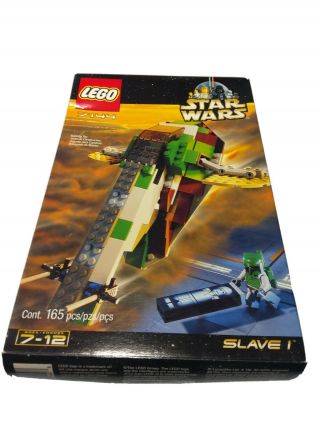 Lego Star Wars 7144 Slave 1.  Complete Includes Boba Fett And Han In Carbonite