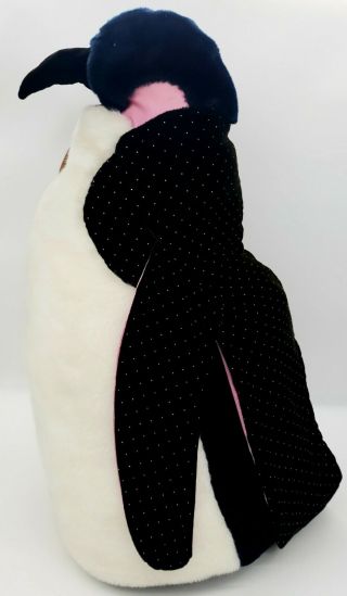 Rare Vintage 1984 Elegante By Dakin 25 " Plush Penguin Hand - Crafted In The Usa