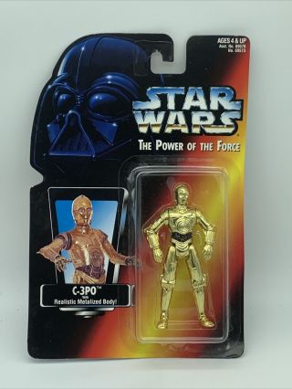 Kenner Star Wars C - 3po Action Figure The Power Of The Force 3 3/4 " Tall 1995 Nib