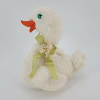 Vintage The Rushton Co.  White Swan Stuffed Animal 11 