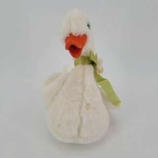 Vintage The Rushton Co.  White Swan Stuffed Animal 11 