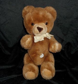 12 " Vintage Eden Musical Wind Up Brown Teddy Bear Stuffed Animal Plush Toy
