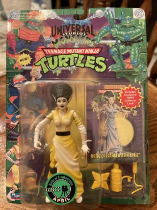 1994 Universal Studios Monsters Tmnt Ninja Turtles Bride Of Frankenstein April