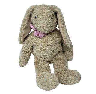 19 " Vintage 1991 Ty Curly Brown Bunny Rabbit Stuffed Animal Plush Toy Retired