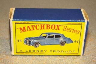 Vintage Lesney Matchbox 44 Rolls Royce Silver Cloud Empty Box Only