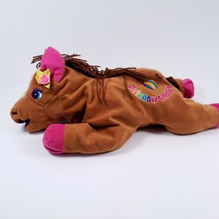 Large Lisa Frank 22 " Rainbow Chaser Plush Horse Pony Brown Stuffed Jumbo