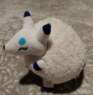 Squishable Kitsune Large Fox 15 " White & Blue Stuffed Plush Sanitized