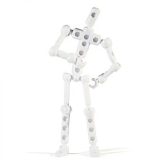 White Modibot Mo - Customizable Armature / Stop Motion / Action Figure Kit