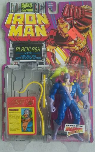 Toy Biz Marvel Iron Man Blacklash Nunchaku Whip Cracking Action Figure A83