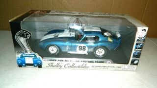 1/18 Scale Diecast Shelby Collectibles Cobra Daytona Coupe Race Car Boxed