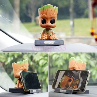 Cute 4 " Toys Guardians Of The Galaxy Vol 2 Groot Bobble Head Marvel Gift