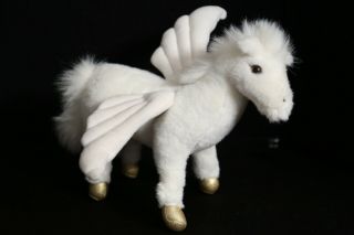 Gund 1992 Vintage White Pegasus Horse With Wings Plush Toy Doll
