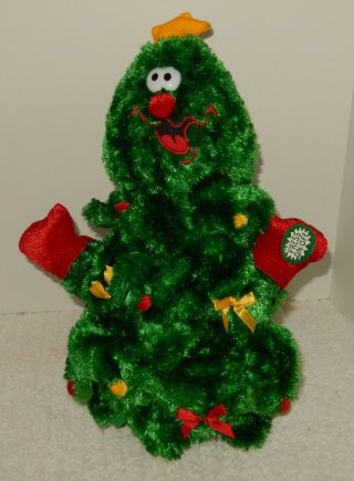 Dan Dee Christmas Tree Musical Singing Toy Plush Rocks Left And Right Cute