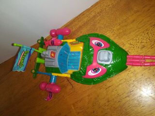 Vintage 1991 Playmates TMNT Raphael ' s Sewer Speed Boat Missing one bubble bomb. 3