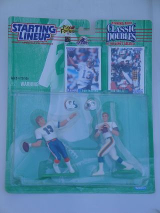 Nfl Starting Lineup Dan Marino Bob Griese Miami Dolphins Classic Doubles Card 97